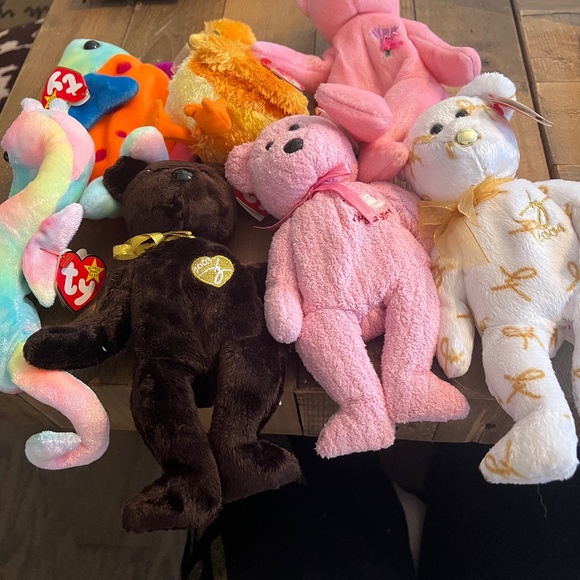 Seven new with tags beanie babies - Picture 1 of 1